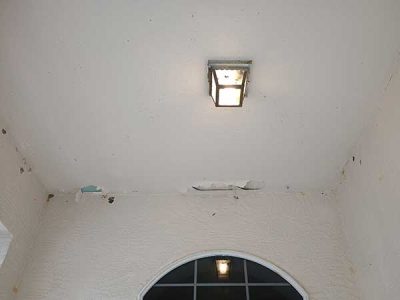 Knockdown Wall Damaged Ceiling