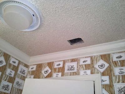 Popcorn Ceiling Hole Repair